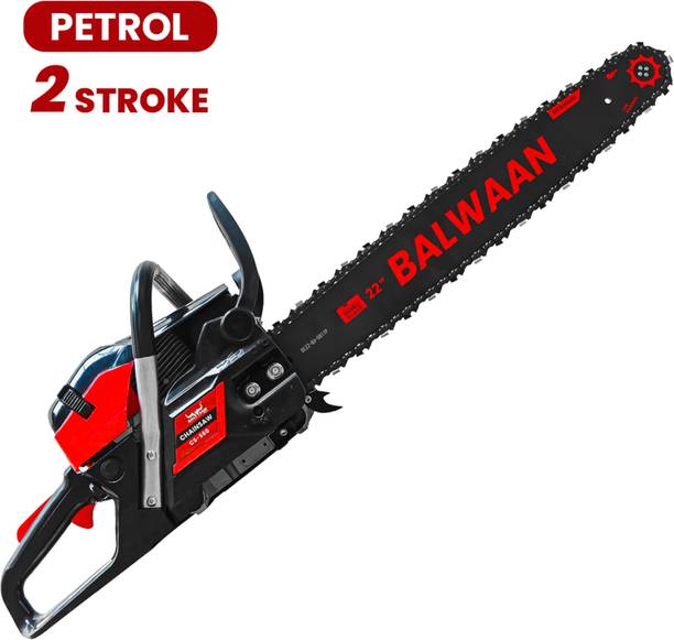 Balwaan Krishi CS-580 Petrol Chainsaw, 58cc 2-Stroke Engine 24-inch Guide Bar for Wood Cutting CS-580 Fuel Chainsaw