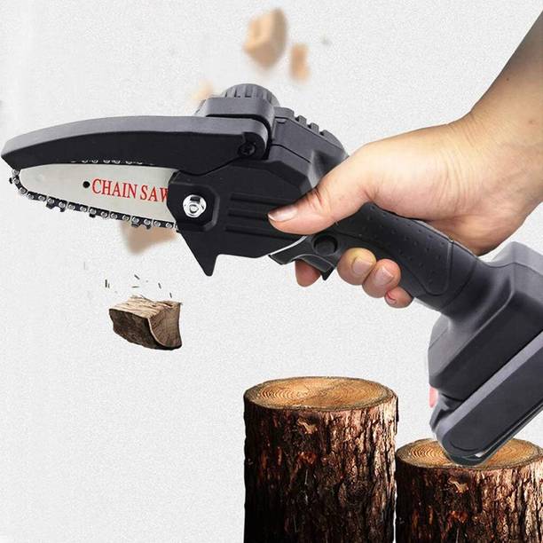 Voltegic ES-12 4-Inch Cordless Mini Chainsaw Battery Powered Portable Cordless Chainsaw