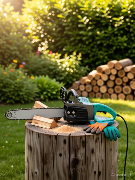 Digital Craft Home/Industrial Electric, Wood Saw 800r/min Woodworking Corded Chainsaw