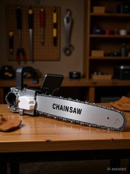Inditrust Heavy duty 16inch chian saw adapter Chain Saw Converter Bracket For 4inch Angle grinder machine Felling,Wood Cutting(ANGLE GRINDER NOT INCLUDED) Corded Chainsaw