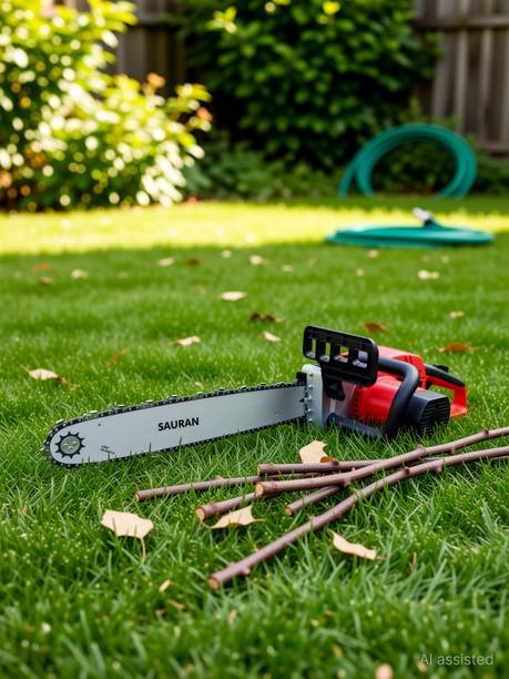 Sauran 16 inch Chainsaw With Guide Bar and Chain (CNS92) Corded Chainsaw