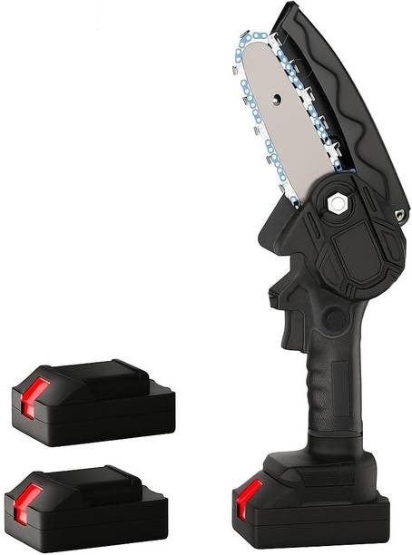 WunderVoX Cordless 48V Mini Chainsaw 6 Inch Portable Double Battery Saw Cordless 48V Mini Chainsaw 6 Inch Portable Double Battery Saw Cordless Chainsaw