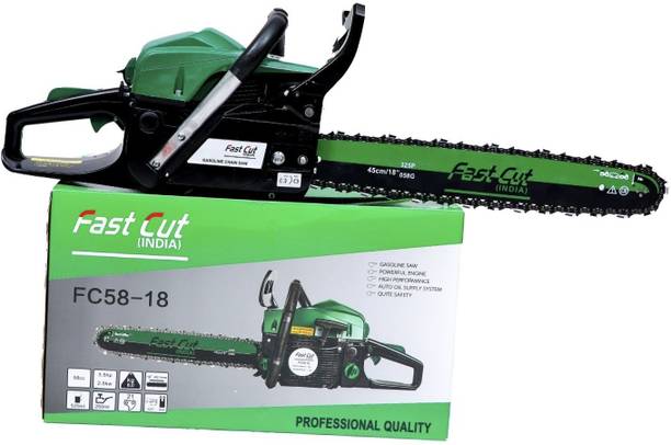 Fast cut cs FC58-18 Fast Cut Professional 58cc Petrol Chainsaw with 18 Inch Bar & Chain, FC58-18 ( Fuel Chainsaw