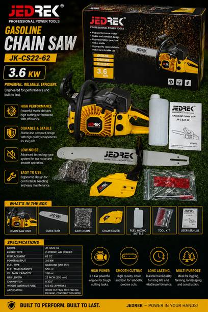 JEDREK 62CC CHAINSAW GASOLINE 6200 Fuel Chainsaw