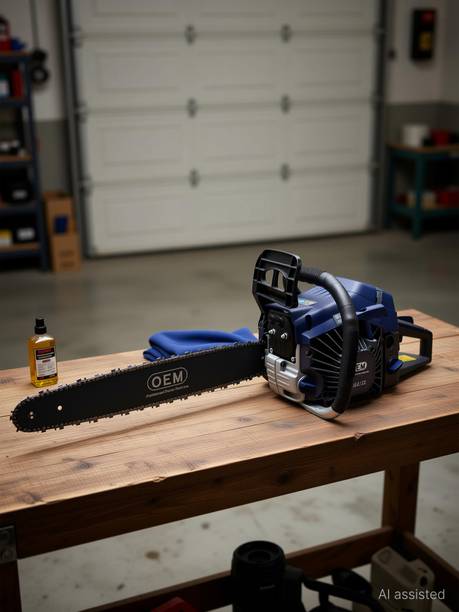 OEM Professional 62CC Petrol Chain Saw with 6-month Warranty Powerful 2.8kW Output Output heavy power 560ml Fuel Tank | for Wood Cutting and Gardening Tasks Fuel Chainsaw