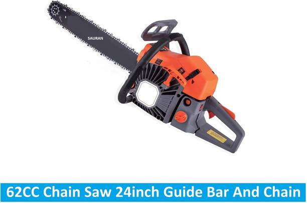 Sauran 24 inch Chainsaw With Guide Bar and Chain (CNS9)_1 with 16" Cutting Bar for Home & Professional Use Fuel Chainsaw