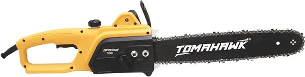 Tomahawk T-3896 16" Guide Bar 1900W Copper Armature Electric chainsaw with 5mtr Cord Wood Processing Logging Cutting Pruning Gardening Durable & High-Performance Corded Chainsaw