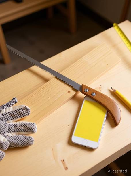 TickTrove Hand Saw Mini Wall Panel Rugged Woodworking Small Cutter tool Best For Camping - Cordless Chainsaw