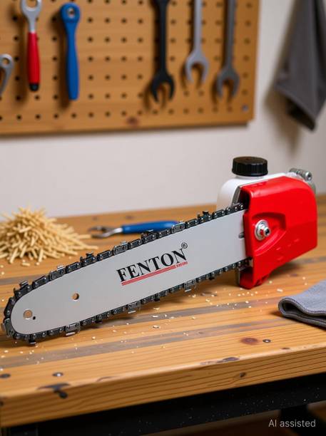 Fenton Krishi Universal 28mm Heavy - Duty Chainsaw Attachment for Brush Cutters 30 cm Guide bar Corded & Cordless Chainsaw