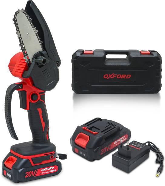OXFORD 20V Cordless Chainsaw - Powerful Cutting - Compact Design - Dual Safety Switch O-32-A Cordless Chainsaw