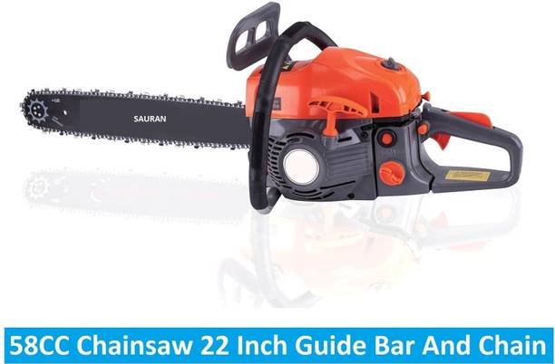 Sauran 22 inch Chainsaw With Guide Bar and Chain (CNS20)_1 with 16" Cutting Bar for Home & Professional Use Fuel Chainsaw