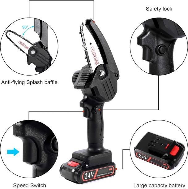 WunderVoX 48V Cordless Mini Chainsaw 6 Inch Rechargeable Tree Wood Pruning Saw 48V Cordless Mini Chainsaw 6 Inch Rechargeable Tree Wood Pruning Saw Cordless Chainsaw