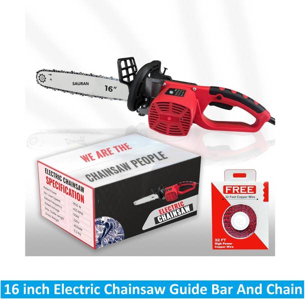 सौरन Perfect For Cutting Wood Pruning and Harvesting Firewood (CNS89) कॉर्डेड चेनसॉ