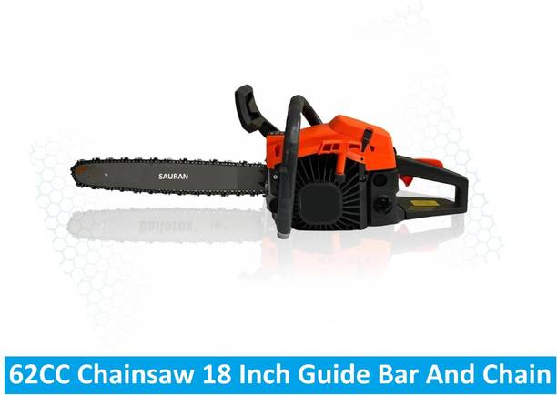 Sauran 18 inch Chainsaw With Guide Bar and Chain (CNS37) 62CC Petrol Chainsaw (CNS37) Fuel Chainsaw