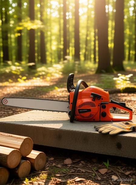 VPR TOOLS 22Inch Petrol ChainSaw 62CC 2Stroke Engine 2.4kW Power Wood Cutting Chainsaw 22Inch CSA 62CC Fuel Chainsaw