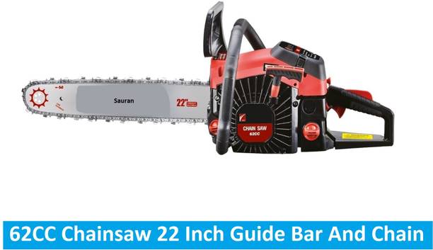Sauran 22 inch Chainsaw With Guide Bar and Chain (CNS29) 62CC Petrol Chainsaw (CNS29) Fuel Chainsaw