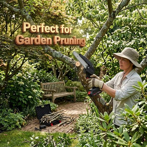 WunderVoX 48V Rechargeable Mini Chainsaw 6 Inch Cordless Garden Pruning Tool 48V Rechargeable Mini Chainsaw 6 Inch Cordless Garden Pruning Tool Cordless Chainsaw
