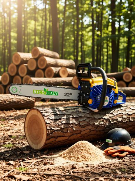 DVI 5800 Heavy Duty Chainsaw With 58CC 2 Stroke Petrol Engine Power & 22"inch Blade. DVI RI 5800 HEAVY DUTY PETROL CHAIN SAW Fuel Chainsaw