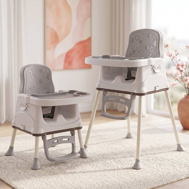 StarAndDaisy Baby High Chair with Adjustable Height, Removable Tray & Safety Belt