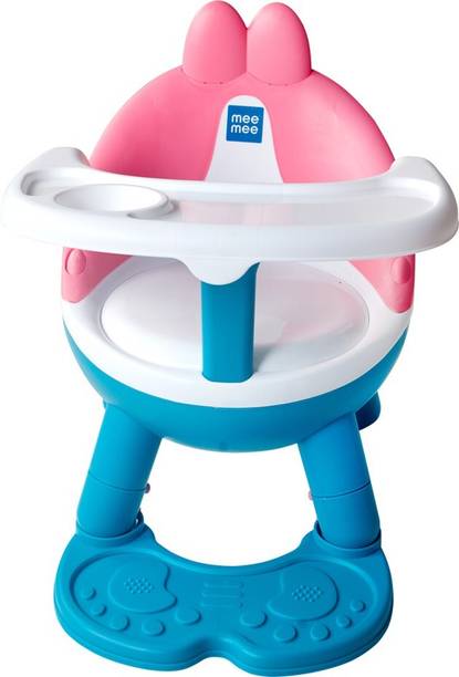 MeeMee 2 in 1 Foldable Booster Seat with Feeding Tray (Pink)
