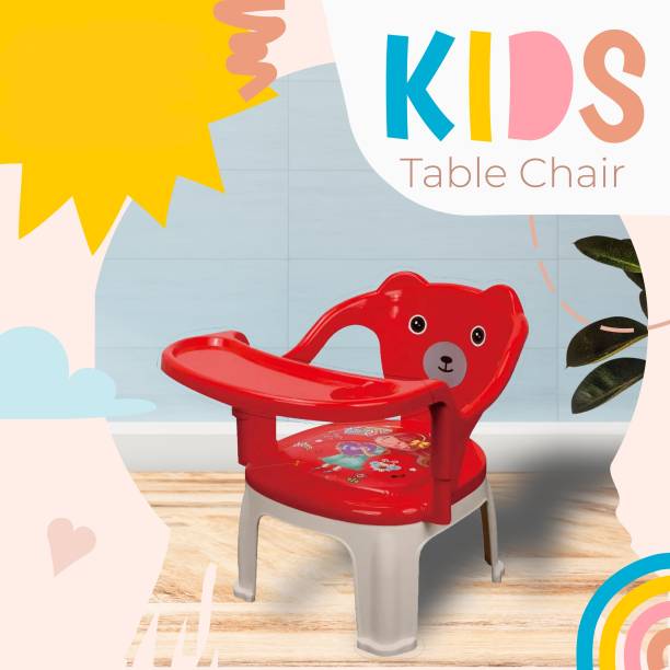 TONY STARK Baby Chair with Tray Strong & Durable Plastic Portable Chair for Kids,Upto 35Kgs