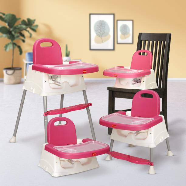 LuvLap 4-in-1 Convertible Baby High Chair with Footrest, Low Chair & Booster Seat