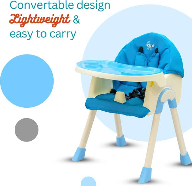 Lovely Baby Baby High Chair 2 in 1 High Chair Dual Detachable and Adjustable & Net Bucket