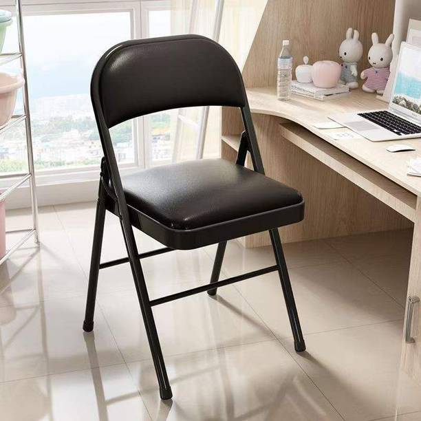 TOBY Portable Metal Folding Chair with Cushioned Seat for Home & Office Metal Cafeteria Chair