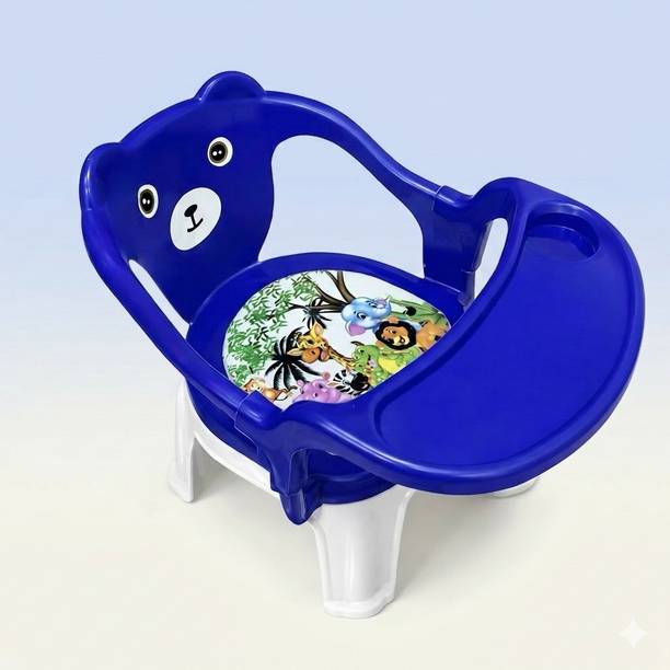 Flipkart Perfect Homes Junior Kids Feeding chair Blue|4-36 Months|Musical ChuChu Baby Chair|Multipurpose chair Plastic Chair