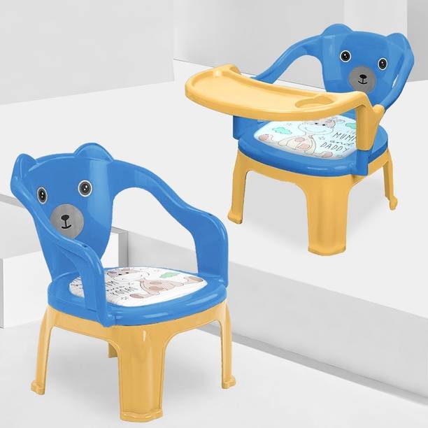 TONY STARK Baby Chair with Tray Strong & Durable Plastic Portable Chair for Kids,Upto 35Kgs