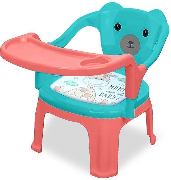 TONY STARK Baby Chair with Tray Strong & Durable Plastic Portable Chair for Kids,Upto 35Kgs