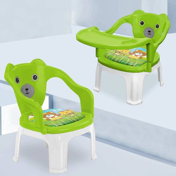 TONY STARK Baby Chair with Tray Strong & Durable Plastic Portable Chair for Kids,Upto 35Kgs