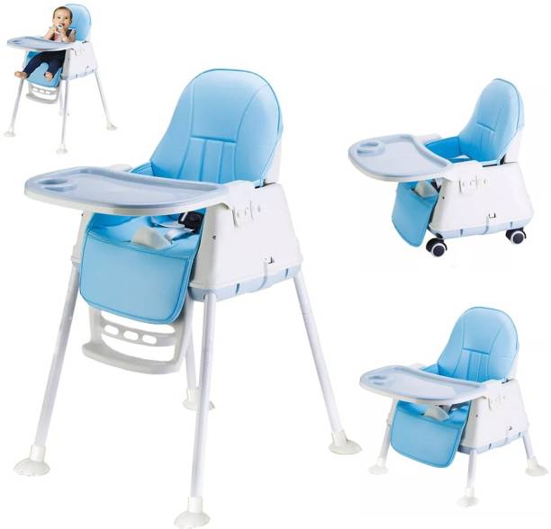 WE CLEVER High Chair for Baby, 3-in-1 Portable Chair with Removable Tray & Seat Cushion