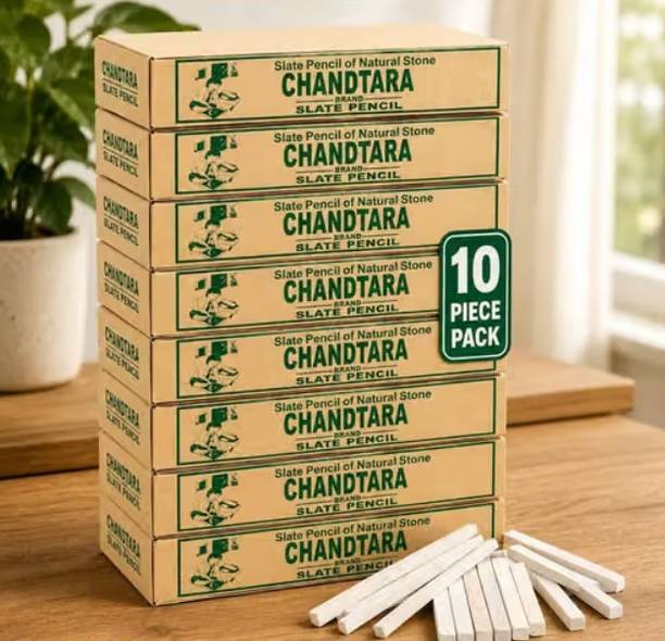 SLATE PENCIL CHANDTARA PACK OF 10 Slate Pensil Stick for Eating 1 KG ALL TYPE OF SPORTS STICKS