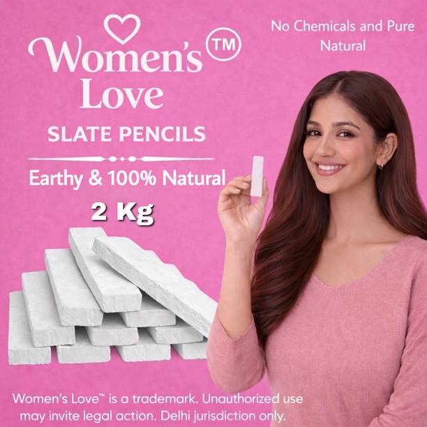 womens love slate Natural Slate Pencils 2 Kg Girls Favourite Full Earthy Soft Premium Quality Pencil Chips, Bars Multi Purpose Use