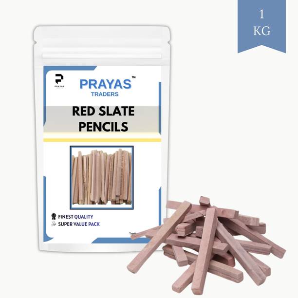 Prayas Premium Red Slate Pencils Chalk (1KG) Slate pencil solid chalk