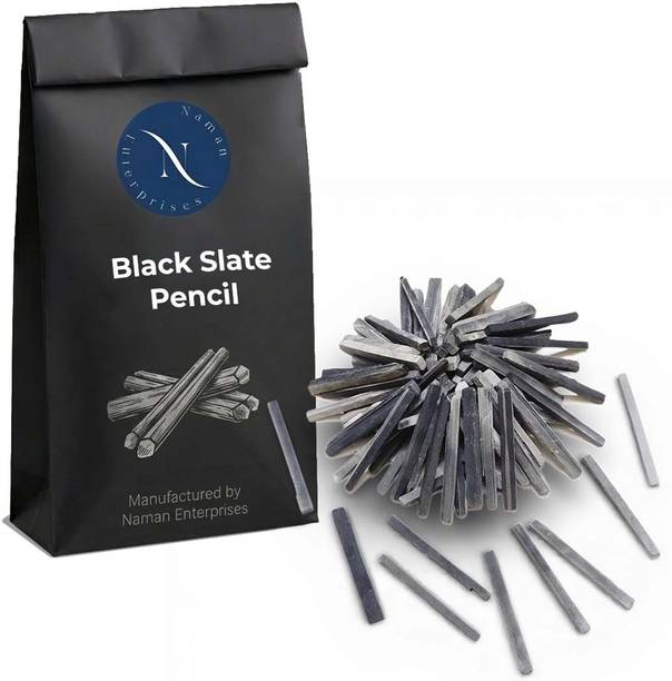 Naman Enterprises Slate pencil 1KG black slate pencil sticks box Slate pencil Slate pencil