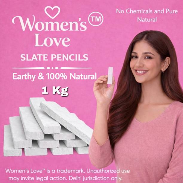 womens love slate Natural Slate Pencils 1 Kg Girls Favourite Full Earthy Soft Premium Quality Pencil Chips, Bars Multi Purpose Use