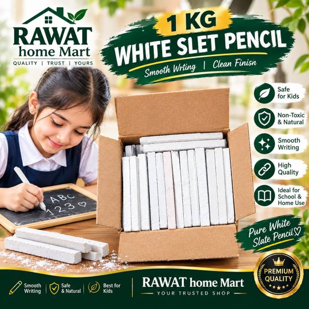 Rawat home Mart 1 KG SLET PENCIL FOR WOMEN LOVE AND SCHOOL US No Chalk