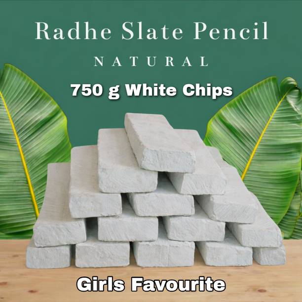 Radhe Natural Slate Pencils 750g Girls Favourite Full Earthy Soft Premium Quality Pencil Chips, Bars Multi Purpose Use