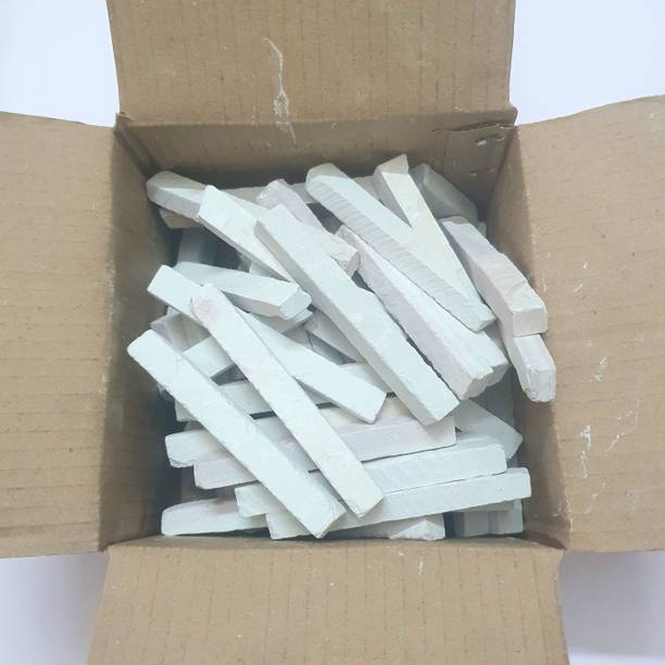 Naman Enterprises Slate pencil packet of 1 KG white slate sticks by naman enterpris Slate pencil Slate pencil