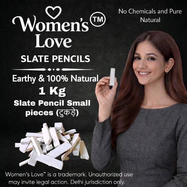 womens love slate 1 Kg Natural Slate Pencils Small Pieces (Tukda) Earthy Girls Favourite Full Earthy Soft Premium Quality Pencil Chips, Bars Sticks Multi Purpose Use