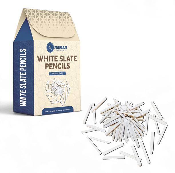 Naman Enterprises white slate pencil packet of 1KG slate pencil sticks slate pencil Slate pencil