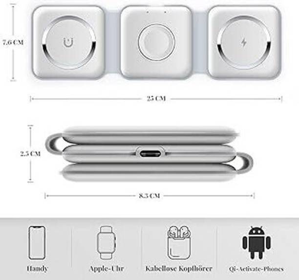 X88 Pro On-the-Go Charging: 3-in-1 Foldable Charger for Apple Devices" Charging Pad