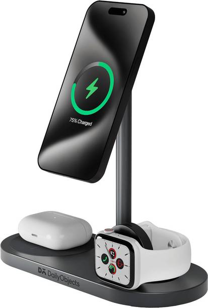 DailyObjects Surge™ Max 3-in-1 Magnetic Wireless Charging Station - 30W | Fast Charging Charging Pad