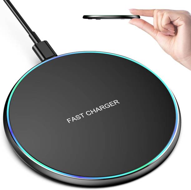 berls 15W Wireless Charger Pad with Type-C Cable – Fast Charging for iPhone & Samsung Charging Pad