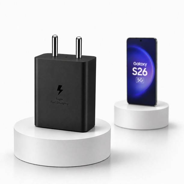 Zybux 45W Original Type-C Superfast Samsung Galaxy S26 5G Mobile Charging Adapter Charging Pad
