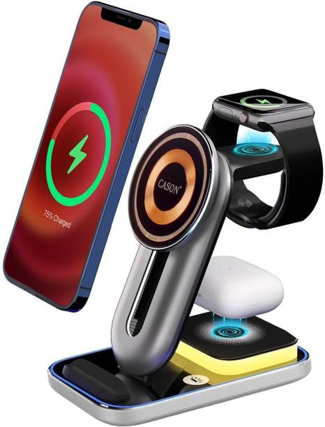 CASON 23W qi2 Certified 3 in 1 Wireless Charger for iPhone with Magnetic Fast Charging Charging Pad