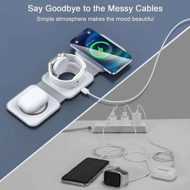 X88 Pro 3-in-1 Wireless Foldable Charger|FastCharge for iPhone,Watch &AirPods|Compact| Charging Pad