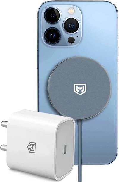 Muvit 15W Type-C Magnetic Wireless Fast Charger with iphone Type-C Charging Adapter Charging Pad